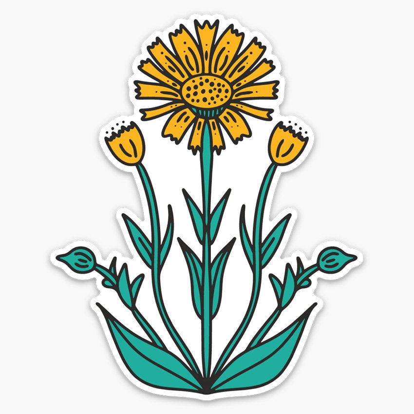 Arnica Montana Wildflower Sticker
