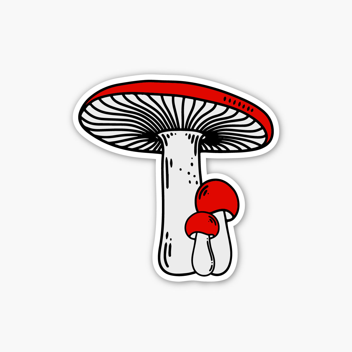 Blood Red Russula Mushroom Sticker