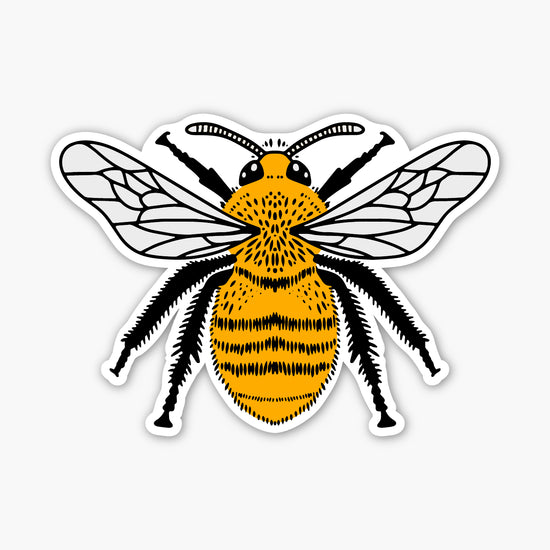 Fuzzy-Horned Bumble Bee Sticker