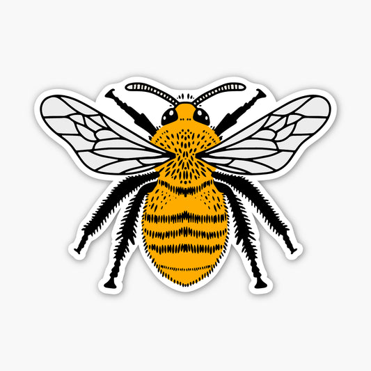 Fuzzy-Horned Bumble Bee Sticker