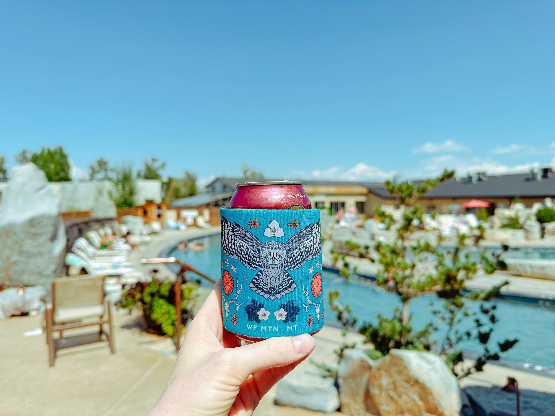 Whitefish Mountain, Montana Slap Koozie