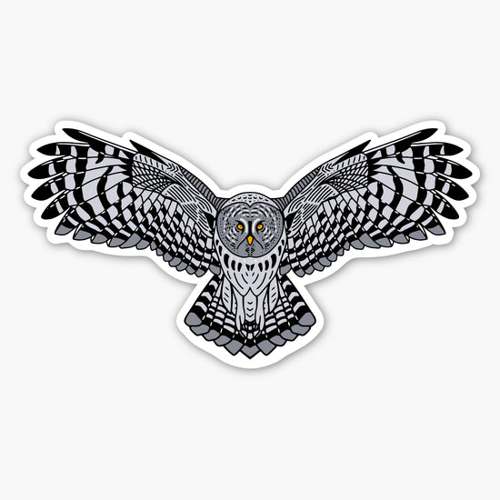 Great Gray Owl Sticker