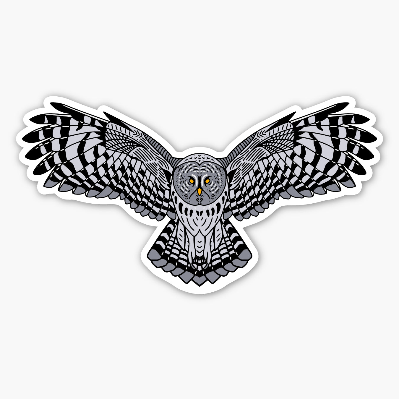 Great Gray Owl Sticker