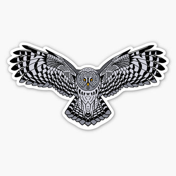Great Gray Owl Sticker