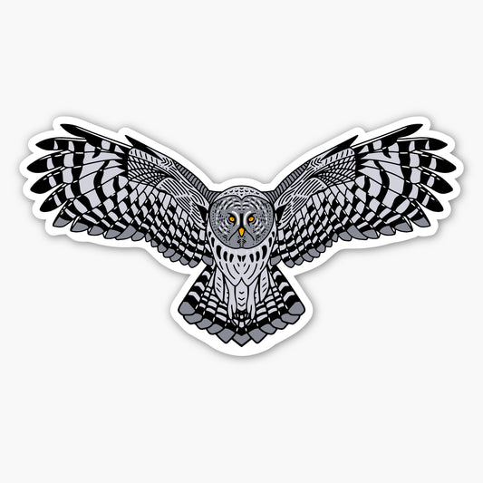 Great Gray Owl Sticker