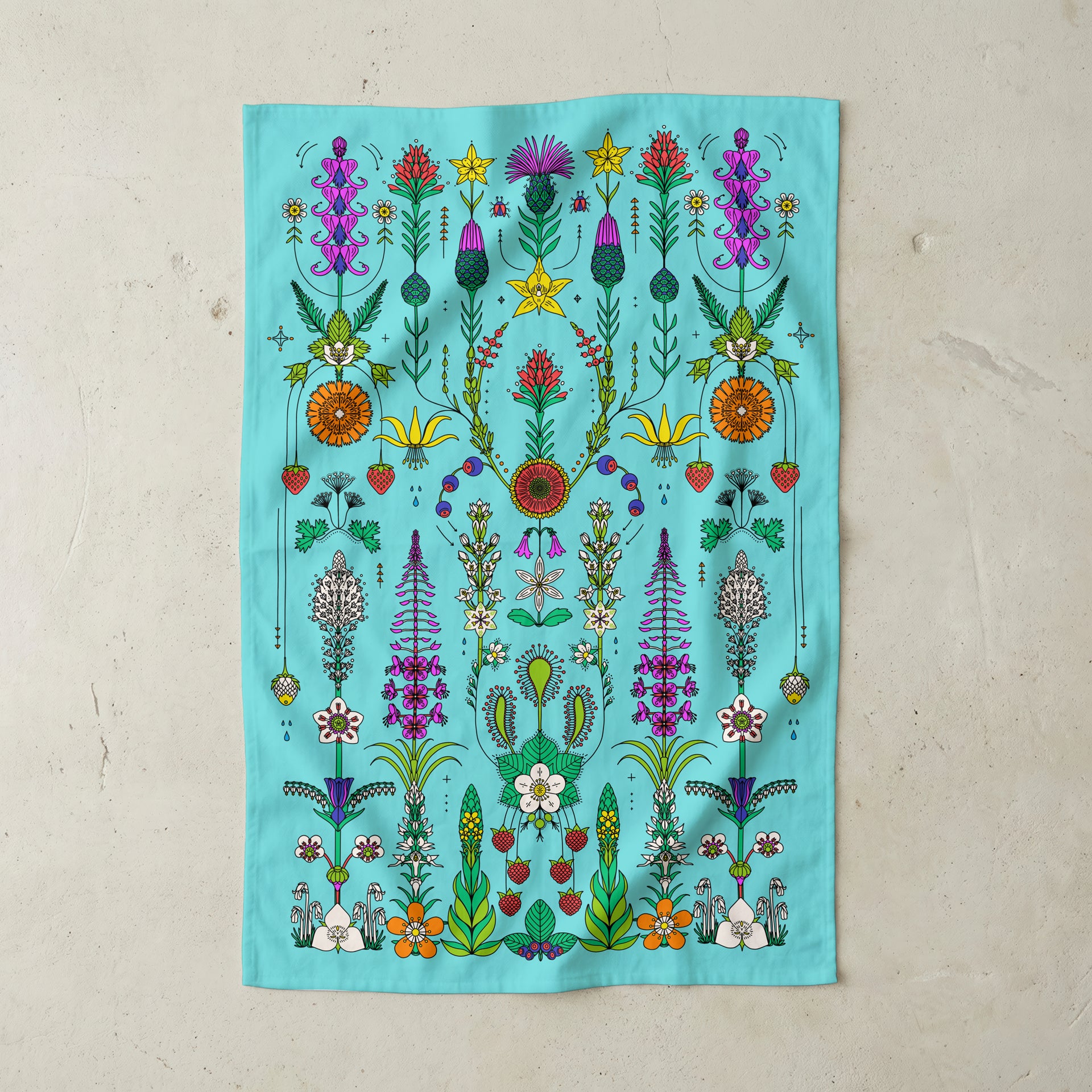 Glacier Wildflowers - Montana - Kitchen Towel