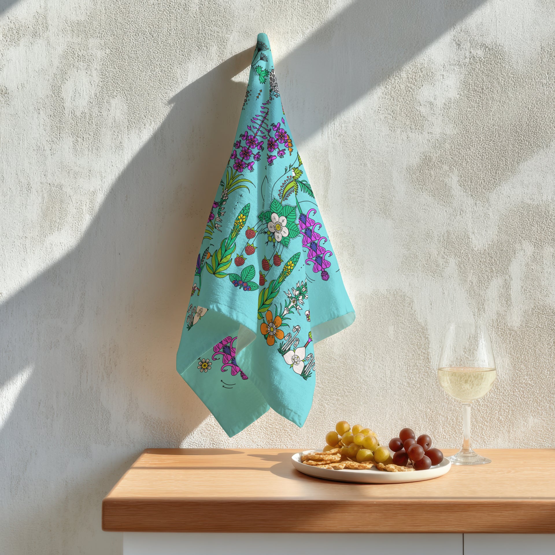 Glacier Wildflowers - Montana - Kitchen Towel