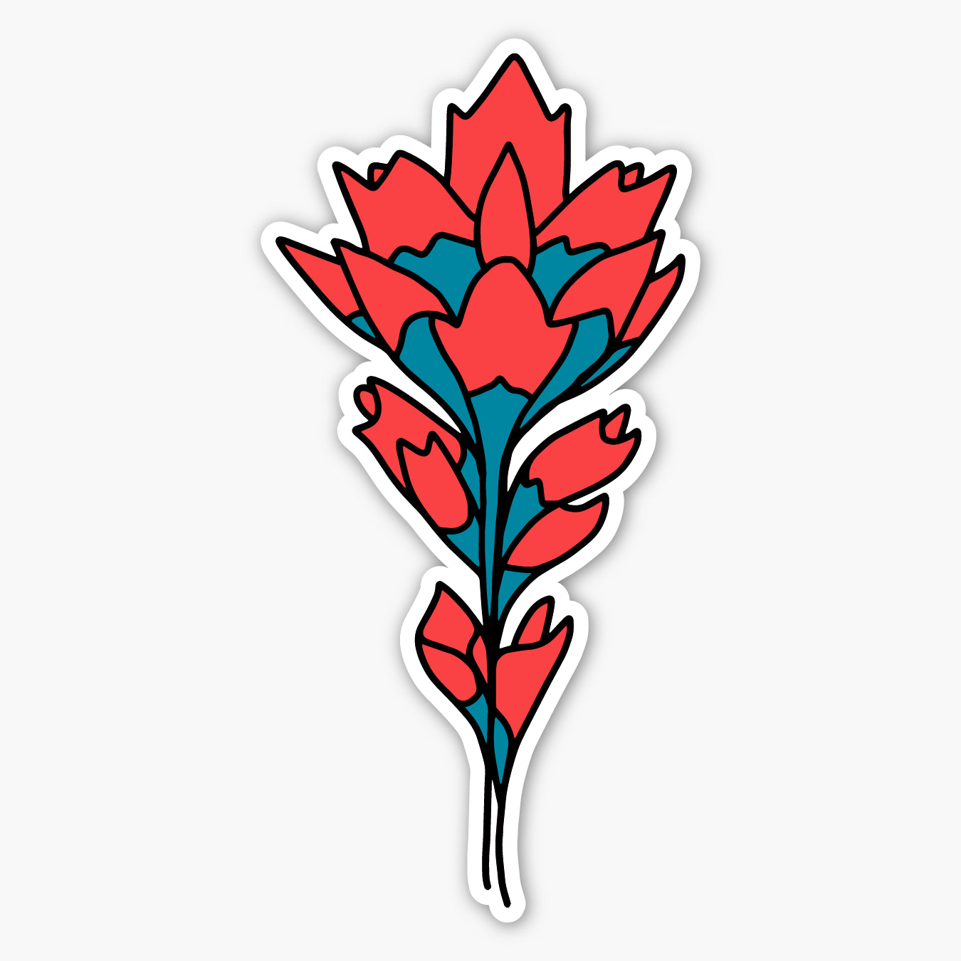 Indian Paintbrush Wildflower Sticker
