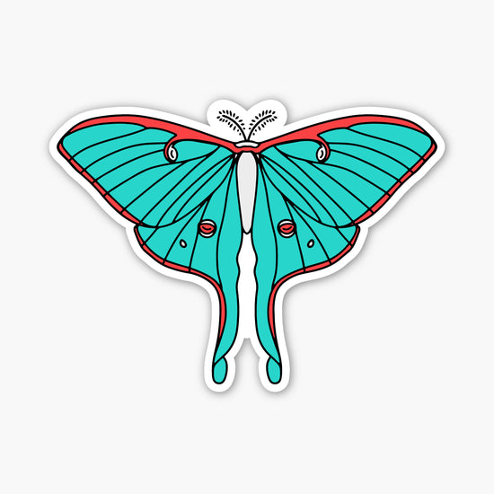 Luna Moth Sticker
