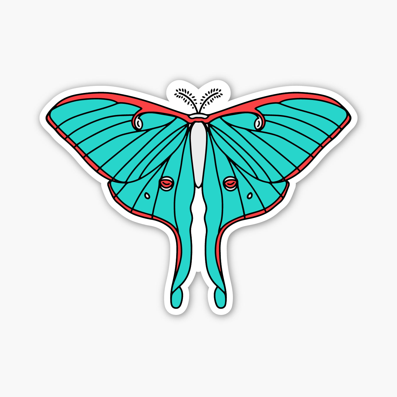 Luna Moth Sticker