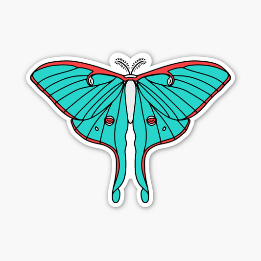 Luna Moth Sticker