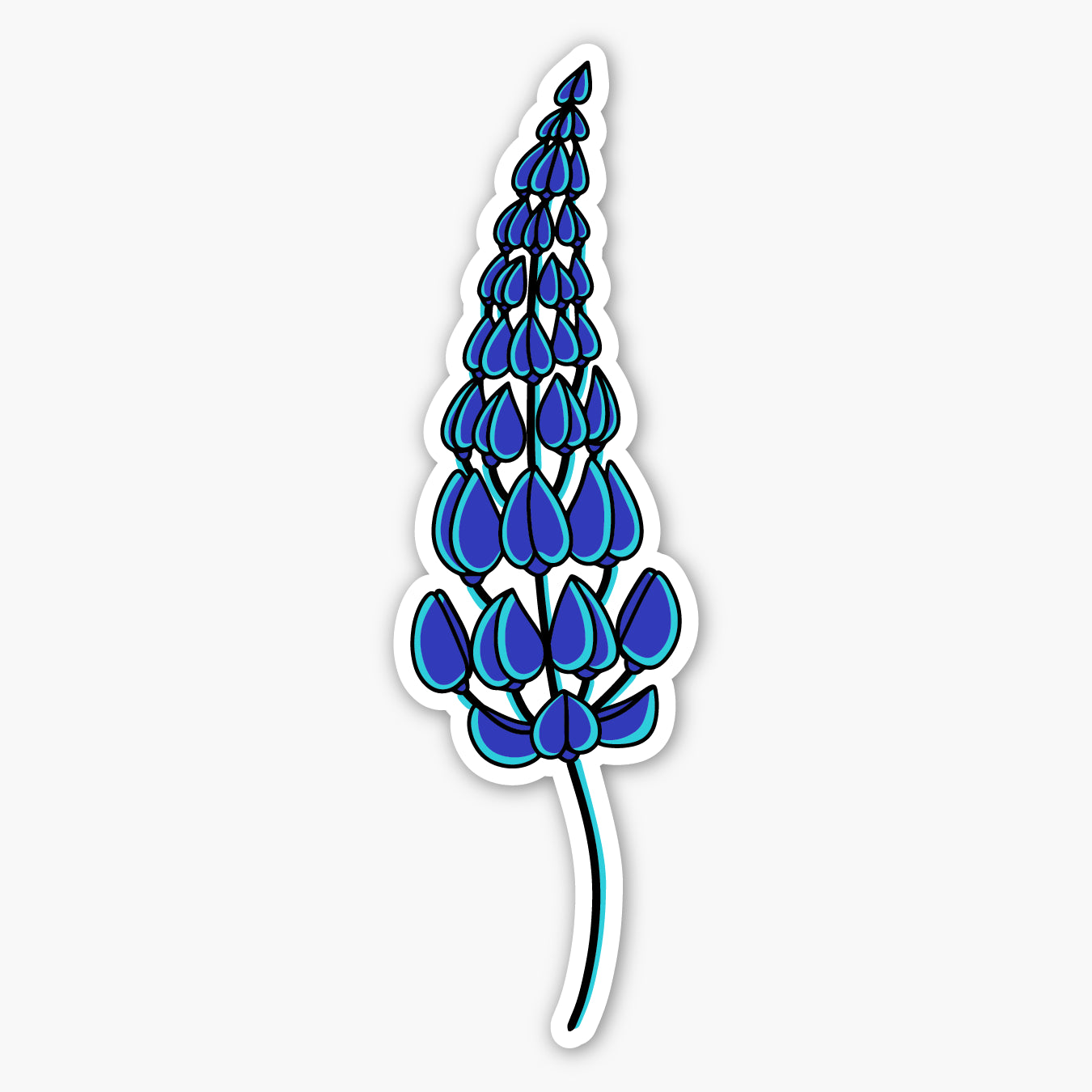 Lupine Wildflower Sticker
