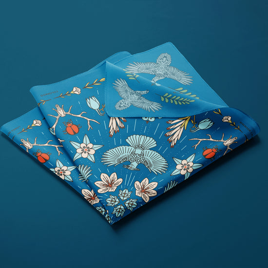 Longs Peak - Rocky Mountain National Park - Colorado - Landmark Bandana - Blue