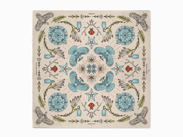 Longs Peak - Rocky Mountain National Park - Colorado - Landmark Bandana - Cream