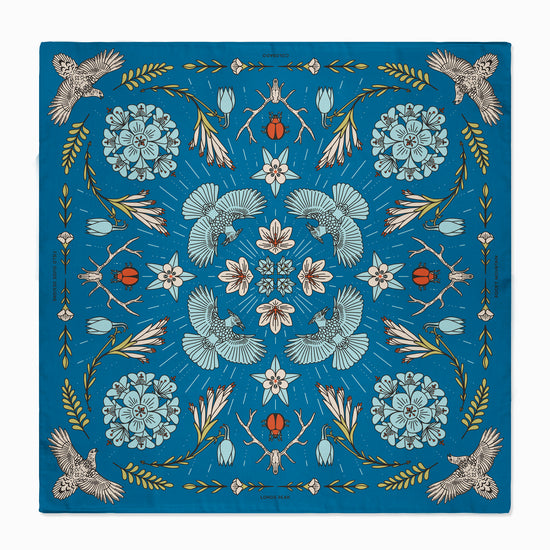 Longs Peak - Rocky Mountain National Park - Colorado - Landmark Bandana - Blue