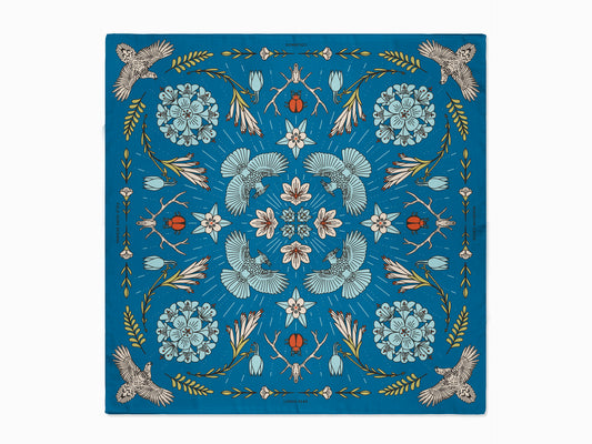 Longs Peak - Rocky Mountain National Park - Colorado - Landmark Bandana - Blue